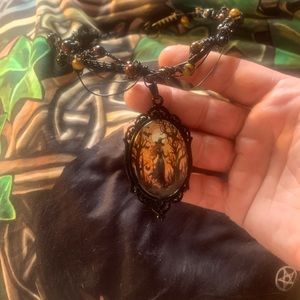 Witchs wire wrapped necklace